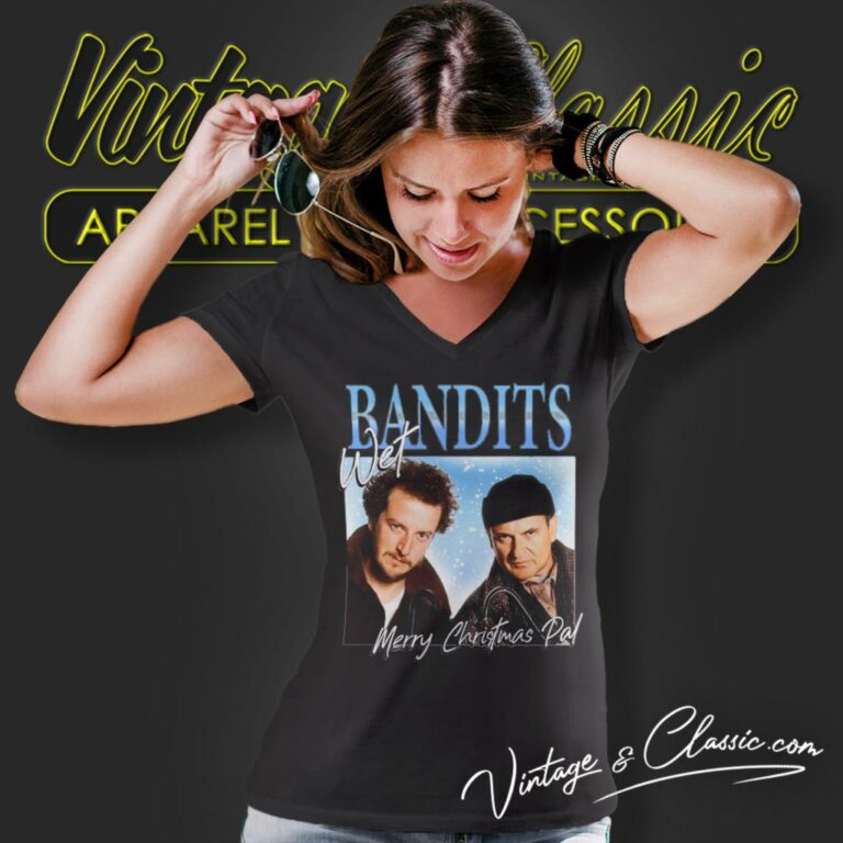 Home Alone Wet Bandits Christmas V Neck TShirt Home Alone Wet Bandits Christmas V Neck TShirt