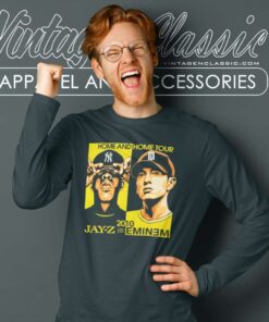 Home And Home Tour Jay Z And Eminem 2010 Long Sleeve Tee