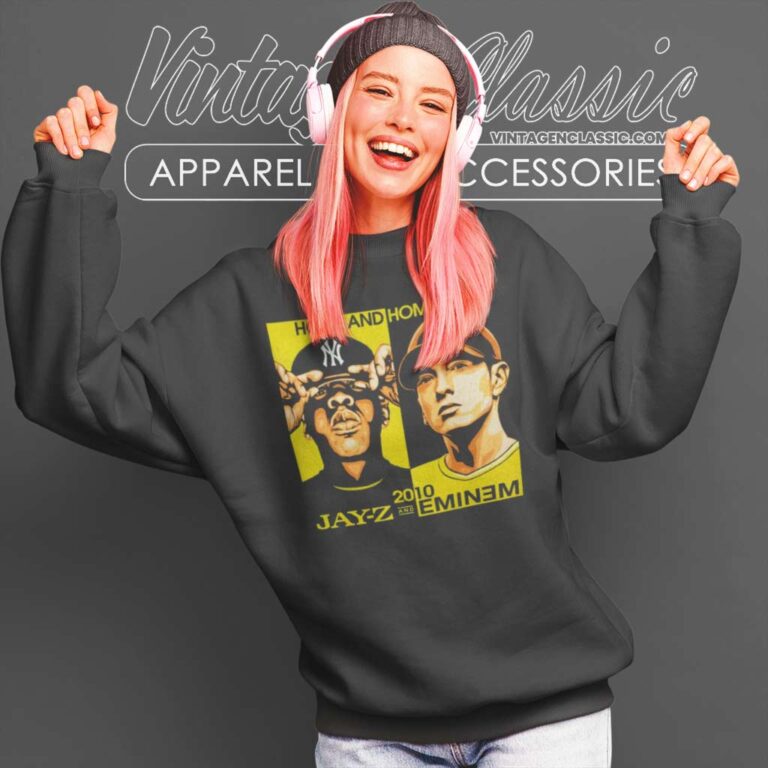 Home And Home Tour Jay Z And Eminem 2010 Sweatshirt Home And Home Tour Jay Z And Eminem 2010 Sweatshirt