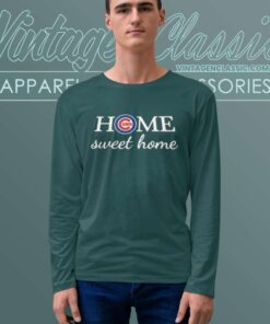 Home Sweet Home Chicago Cubs Baseball Long Sleeve Tee
