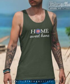 Home Sweet Home Chicago Cubs Baseball Tank Top Racerback