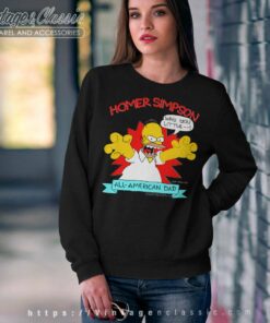Homer Simpson All american Dad Sweatshirt