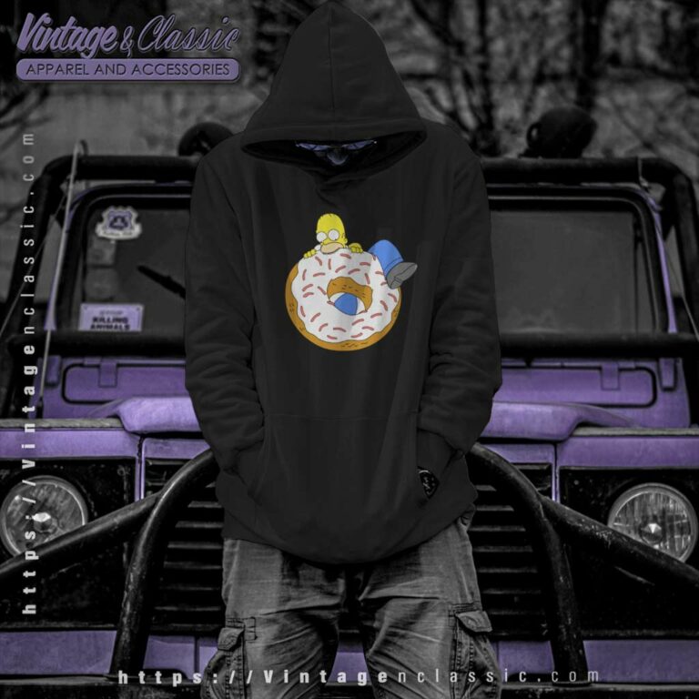 Homer Simpson Eating Donut Hoodie Homer Simpson Eating Donut Hoodie