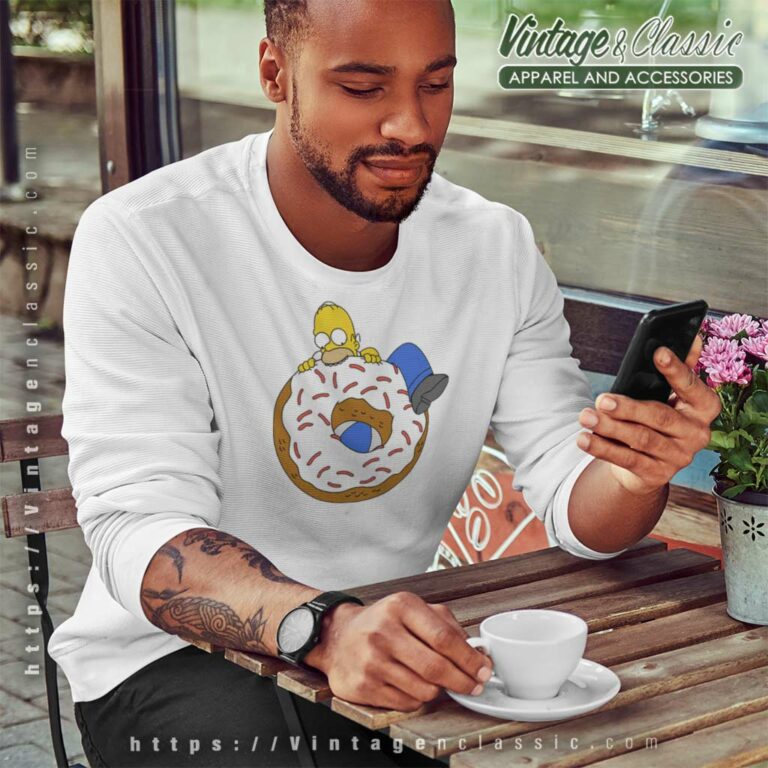 Homer Simpson Eating Donut Sweatshirt Homer Simpson Eating Donut Sweatshirt