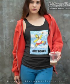 Homer Simpson Just Donut Nike Parody Tank Top Racerback