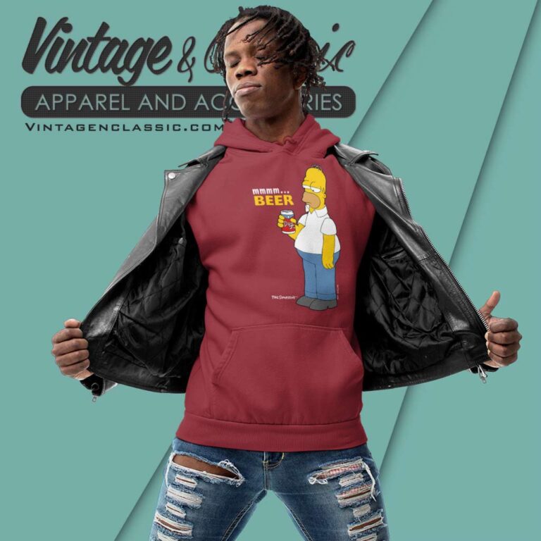 Homer Simpsons Duff Beer Hoodie Homer Simpsons Duff Beer Hoodie