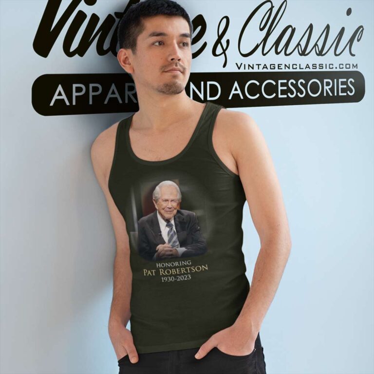 Honoring Pat Robertson 1930 2023 Tank Top Racerback Honoring Pat Robertson 1930 2023 Tank Top Racerback