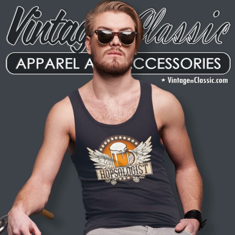 Hopsologist Craft Beer Logo Tank Top Racerback Hopsologist Craft Beer Logo Tank Top Racerback