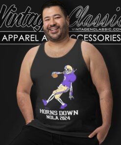 Horns Down Nola 2024 Washington Huskies Tank Top Racerback