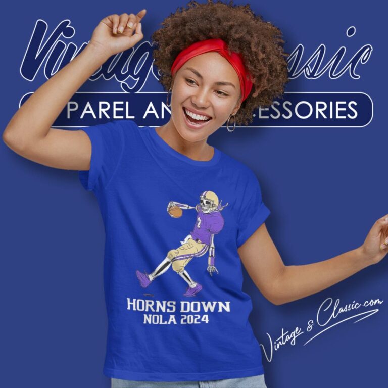 Horns Down Nola 2024 Washington Huskies Women T Shirt Horns Down Nola 2024 Washington Huskies Women T Shirt