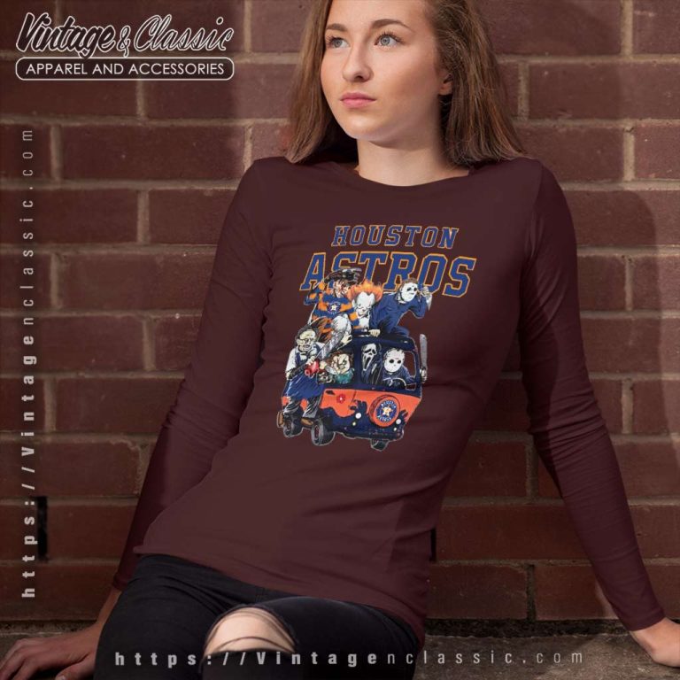 Horror Character The Killers Houston Astros Long Sleeve Tee Horror Character The Killers Houston Astros Long Sleeve Tee
