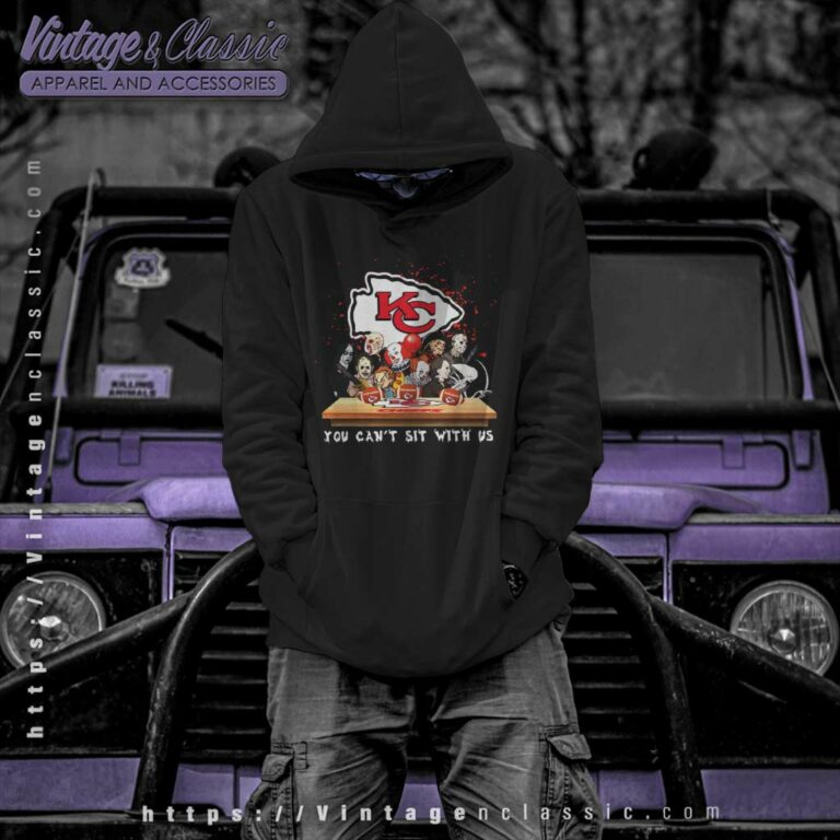 Horror Character You Can Sit With Us Kansas City Chiefs Halloween Hoodie Horror Character You Can Sit With Us Kansas City Chiefs Halloween Hoodie