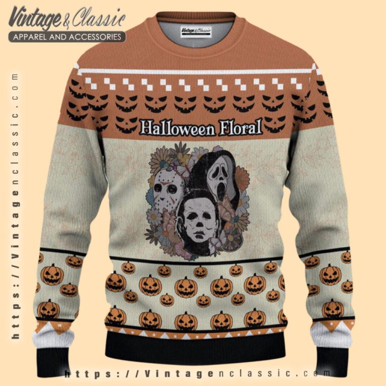 Horror Characters Halloween Ugly Christmas Sweater Ugly Christmas Sweater Horror Characters Halloween Ugly Christmas Sweater Ugly Christmas Sweater