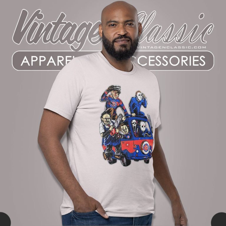 Horror Movie Characters Massacre Machine Chicago Cubs Halloween T Shirt Horror Movie Characters Massacre Machine Chicago Cubs Halloween T Shirt