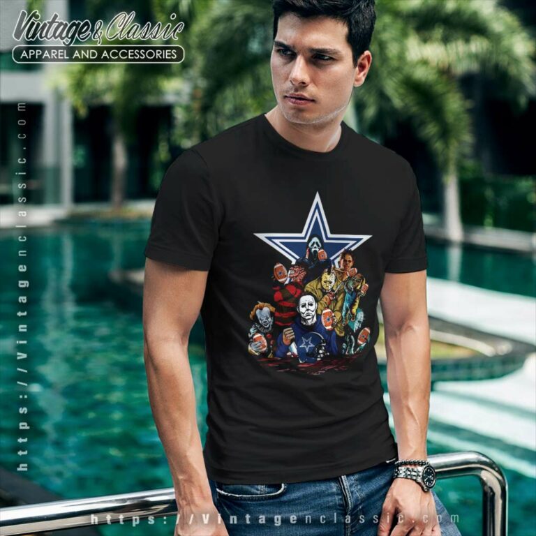 Horror Movie Fan Dallas Cowboys T Shirt Horror Movie Fan Dallas Cowboys T Shirt