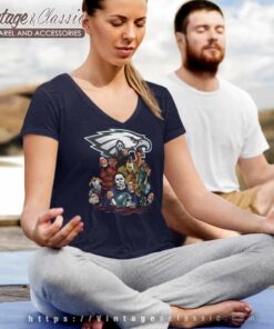 Horror Movie Fan Eagles Halloween V Neck TShirt