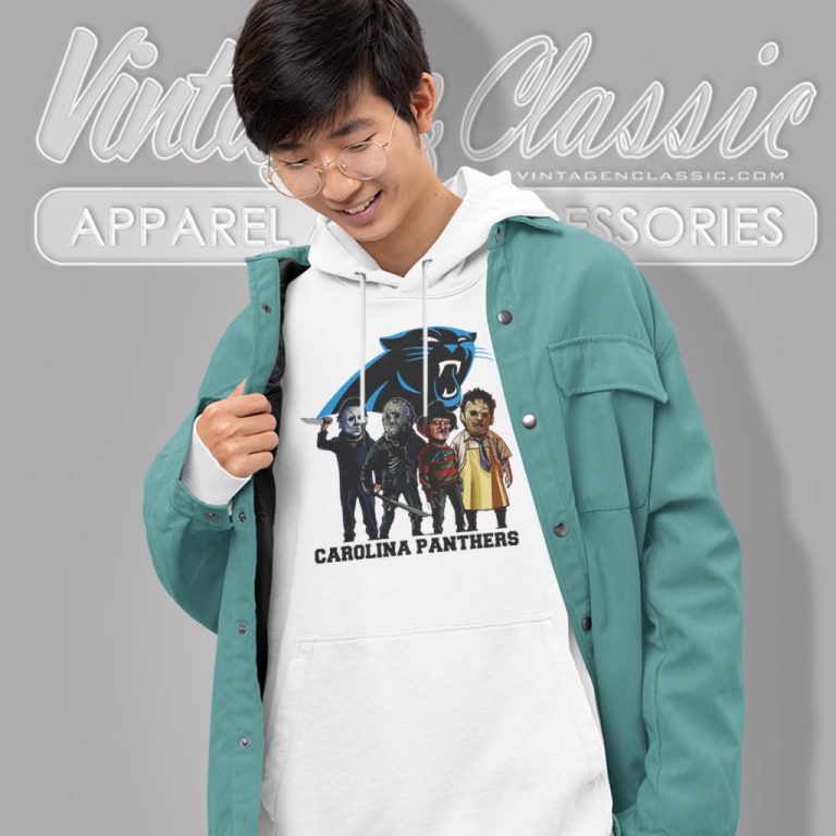 Horror Movie Team Carolina Panthers Hoodie Horror Movie Team Carolina Panthers Hoodie