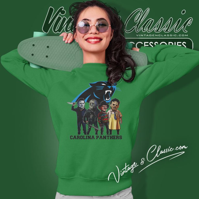 Horror Movie Team Carolina Panthers Sweatshirt Horror Movie Team Carolina Panthers Sweatshirt