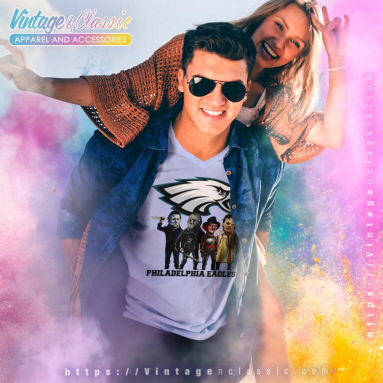 Horror Movie Team Eagles Halloween V Neck TShirt Horror Movie Team Eagles Halloween V Neck TShirt