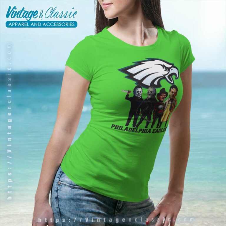 Horror Movie Team Eagles Halloween Women TShirt Horror Movie Team Eagles Halloween Women TShirt