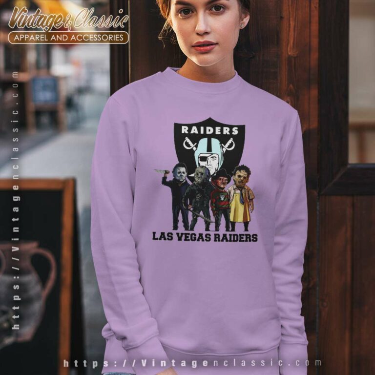 Horror Movie Team Las Vegas Raiders Sweatshirt Horror Movie Team Las Vegas Raiders Sweatshirt