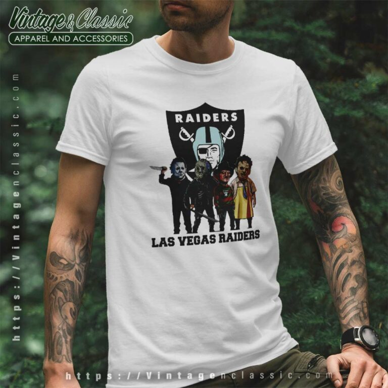 Horror Movie Team Las Vegas Raiders T Shirt Horror Movie Team Las Vegas Raiders T Shirt
