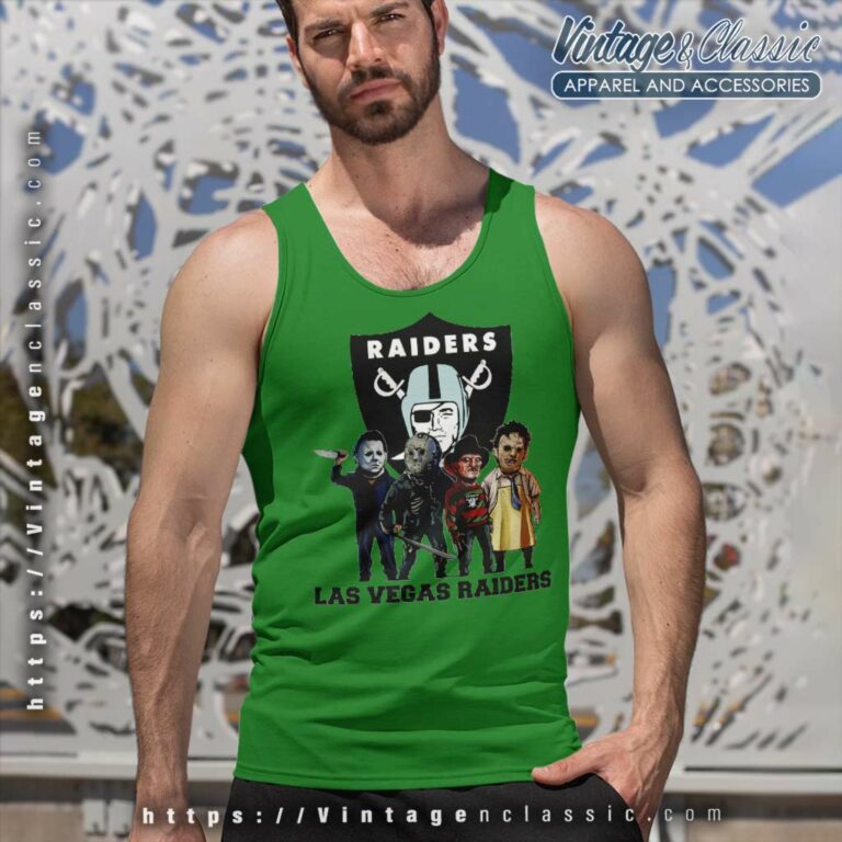 Horror Movie Team Las Vegas Raiders Tank Top Racerback Horror Movie Team Las Vegas Raiders Tank Top Racerback