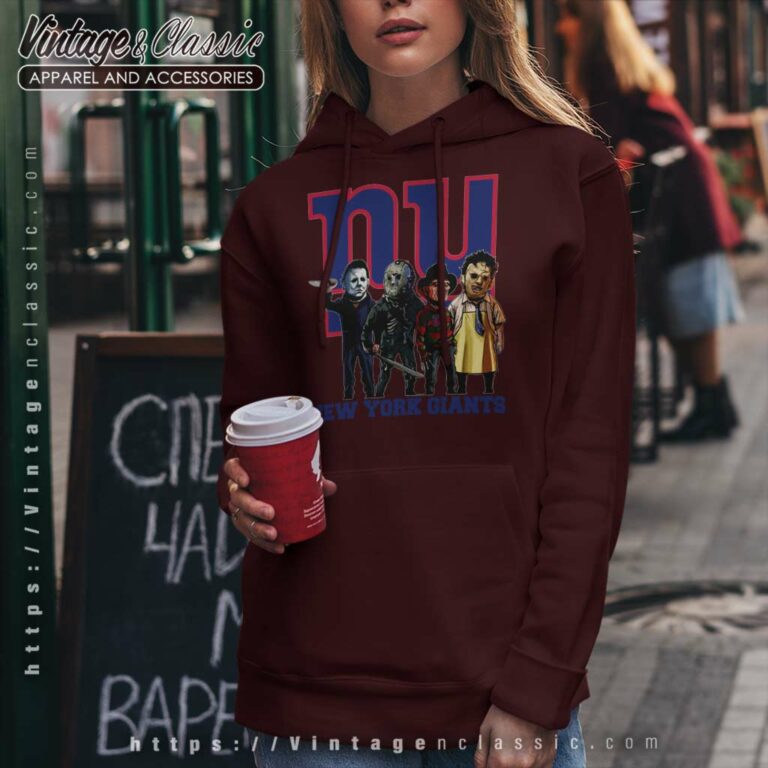 Horror Movie Team New York Giants Hoodie Horror Movie Team New York Giants Hoodie