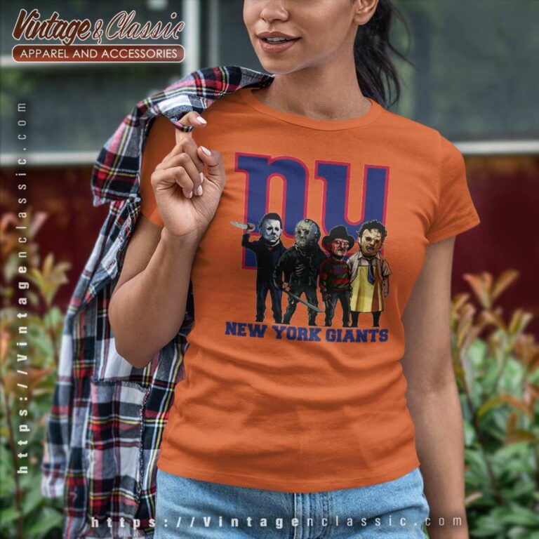 Horror Movie Team New York Giants Women TShirt Horror Movie Team New York Giants Women TShirt