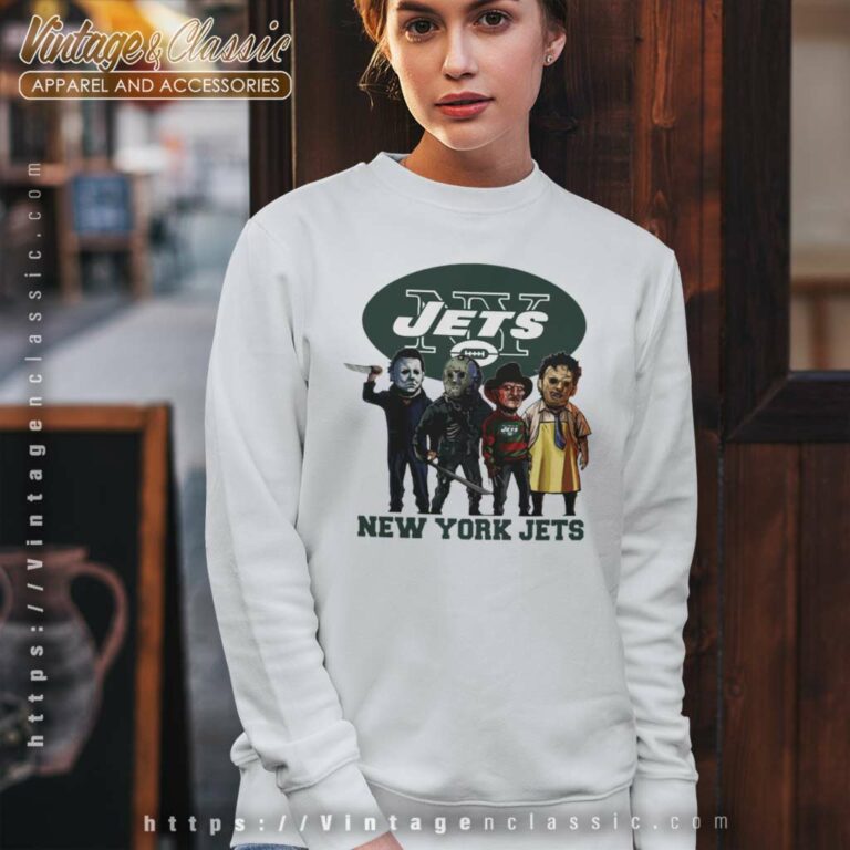 Horror Movie Team New York Jets Sweatshirt Horror Movie Team New York Jets Sweatshirt
