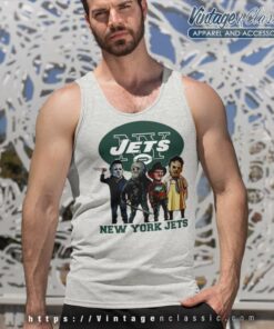 Horror Movie Team New York Jets Tank Top Racerback