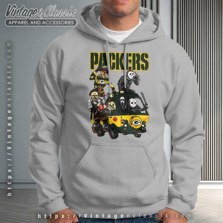 Green Bay Packers Shirt Horror Movie Characters Halloween Hoodie Green Bay Packers Shirt Horror Movie Characters Halloween Hoodie