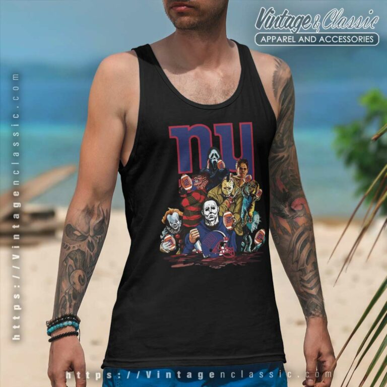 Horror Movies Characters New York Giants Football Halloween Tank Top Racerback Horror Movies Characters New York Giants Football Halloween Tank Top Racerback