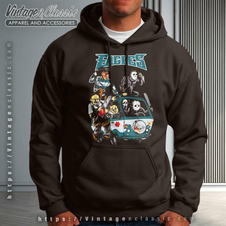 Horror Movies Characters Philadelphia Eagles Football Halloween Hoodie Horror Movies Characters Philadelphia Eagles Football Halloween Hoodie