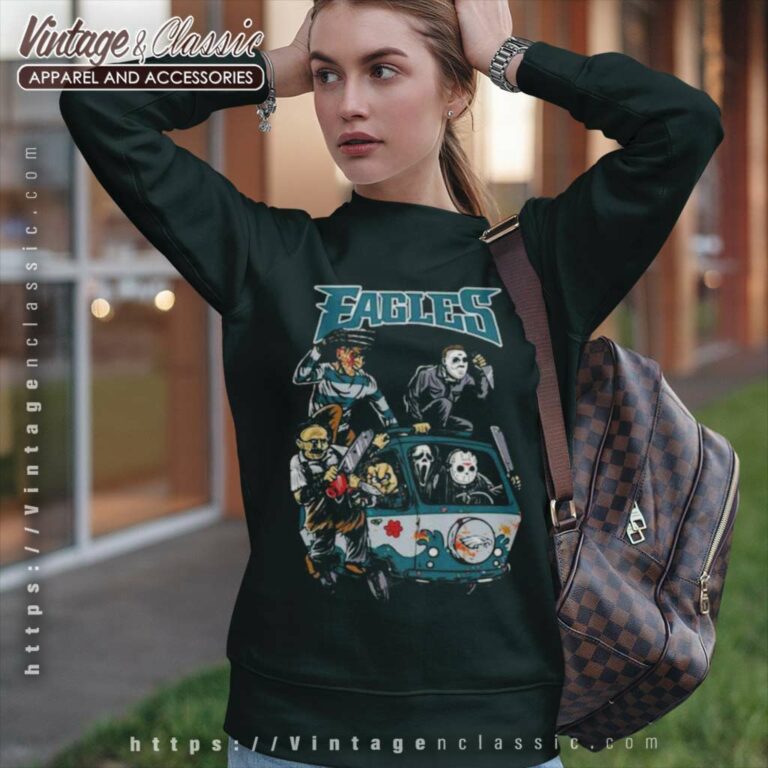 Horror Movies Characters Philadelphia Eagles Football Halloween Sweatshirt Horror Movies Characters Philadelphia Eagles Football Halloween Sweatshirt