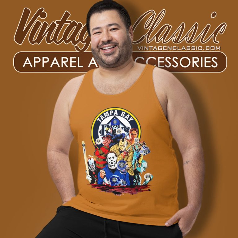 Horror Movies Characters Tampa Bay Rays Football Halloween Tank Top Racerback Horror Movies Characters Tampa Bay Rays Football Halloween Tank Top Racerback