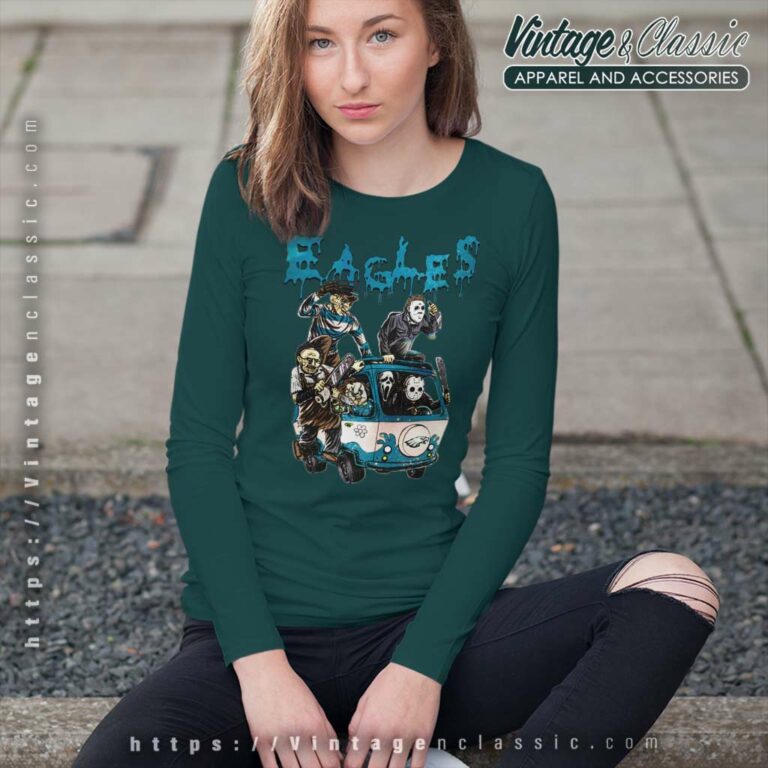 Horror Movies Eagles Halloween Long Sleeve Tee Horror Movies Eagles Halloween Long Sleeve Tee