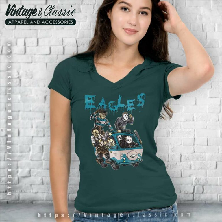 Horror Movies Eagles Halloween V Neck TShirt Horror Movies Eagles Halloween V Neck TShirt