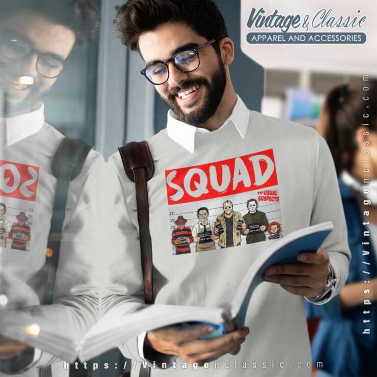 Horror Villains Squad Halloween Funny Sweatshirt Horror Villains Squad Halloween Funny Sweatshirt
