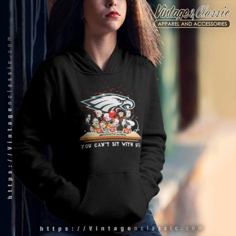 Horror You Cant Sit With Us Philadelphia Eagles Hoodie Horror You Cant Sit With Us Philadelphia Eagles Hoodie