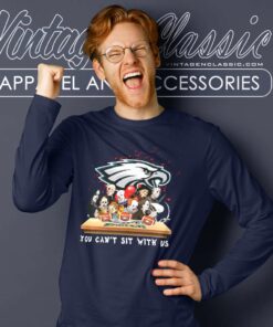 Horror You Cant Sit With Us Philadelphia Eagles Long Sleeve Tee