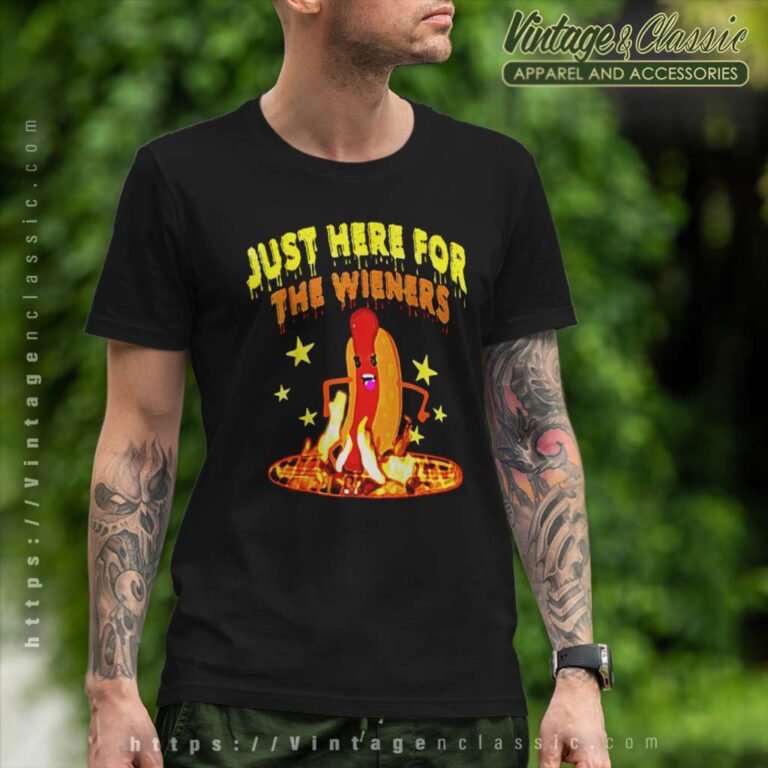 Hot Dog Im Just Here For The Wieners 4th Of July T Shirt Hot Dog Im Just Here For The Wieners 4th Of July T Shirt