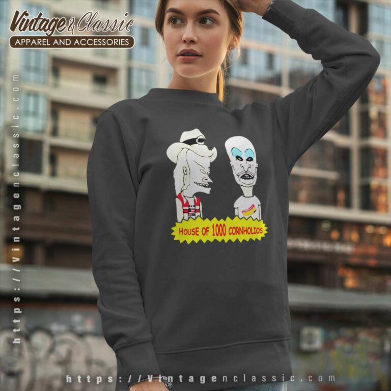 House Of 1000 Cornholios Beavis And Butthead Parody Sweatshirt House Of 1000 Cornholios Beavis And Butthead Parody Sweatshirt