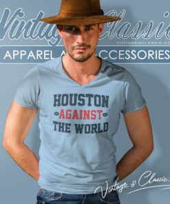 Houston Against The World V Neck TShirt