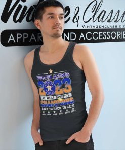 Houston Astros Al West Division Champions Back To Back To Back 2017 2023 Tank Top Racerback