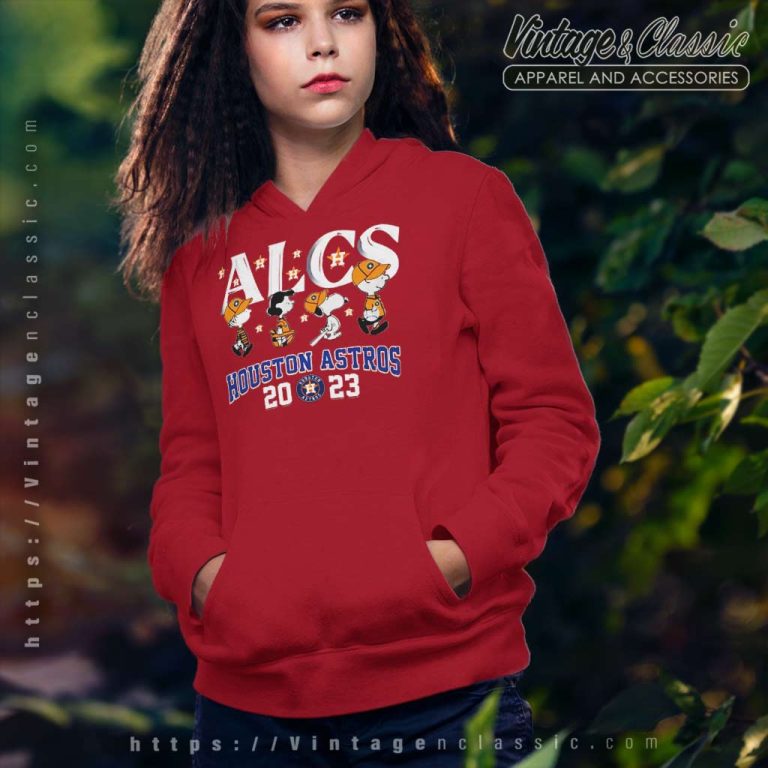 Houston Astros Alcs 2023 Snoopy And Friends Hoodie Houston Astros Alcs 2023 Snoopy And Friends Hoodie