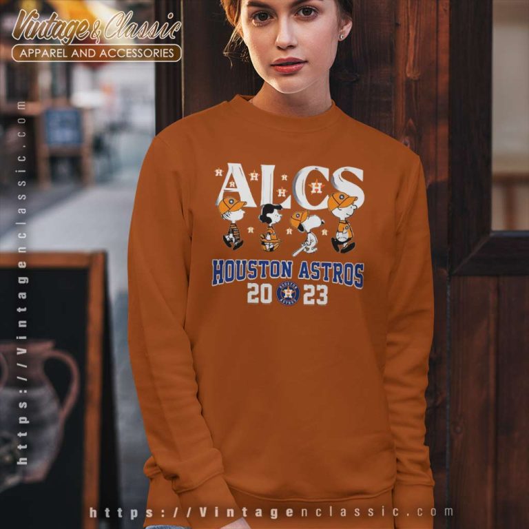 Houston Astros Alcs 2023 Snoopy And Friends Sweatshirt Houston Astros Alcs 2023 Snoopy And Friends Sweatshirt
