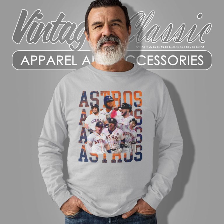 Houston Astros Alcs Baseball Players Long Sleeve Tee Houston Astros Alcs Baseball Players Long Sleeve Tee