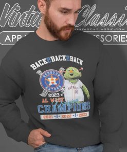 Houston Astros Back2back2back 2023 Al East Division Champions Sweatshirt