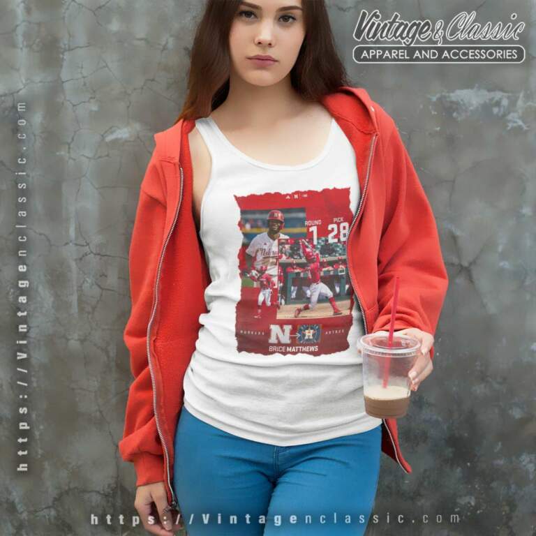 Houston Astros Brice Matthews Mlb Draft 2023 Tank Top Racerback Houston Astros Brice Matthews Mlb Draft 2023 Tank Top Racerback